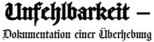Unfehlbar - Ue